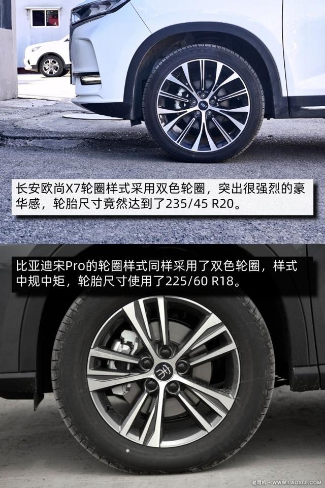 后发制人:长安欧尚x7对比比亚迪宋pro