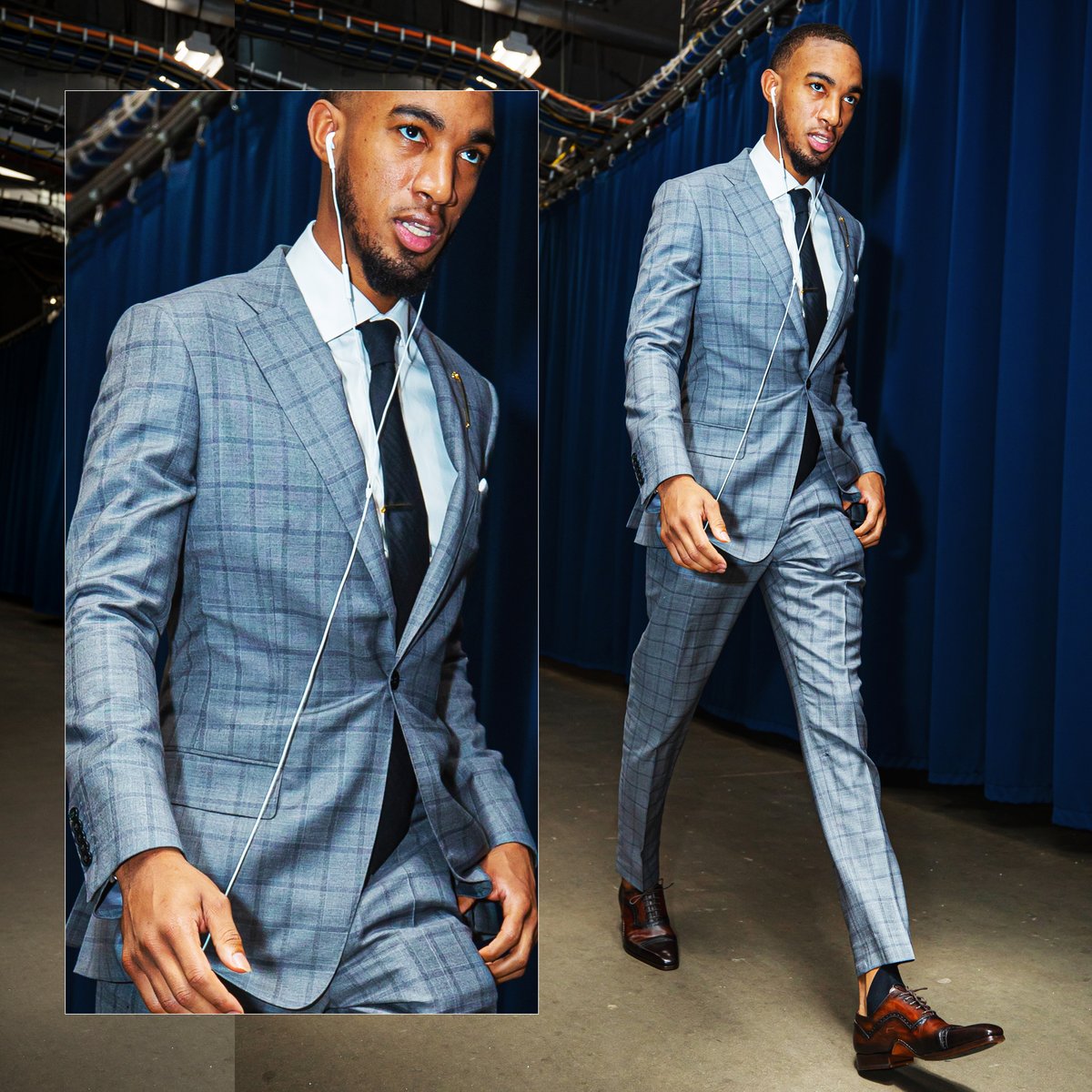 据悉,这是克里斯-保罗为全队球员特别定制的西装.