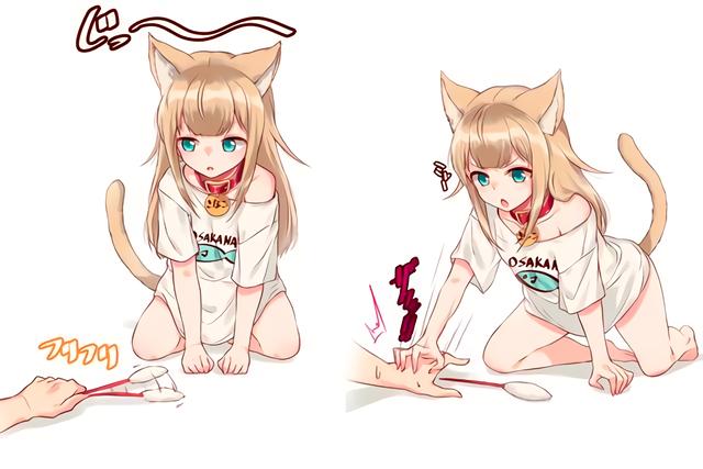 原创40原老师的喵萝莉系列作品再次更新等待主人回家的喵娘好可爱啊