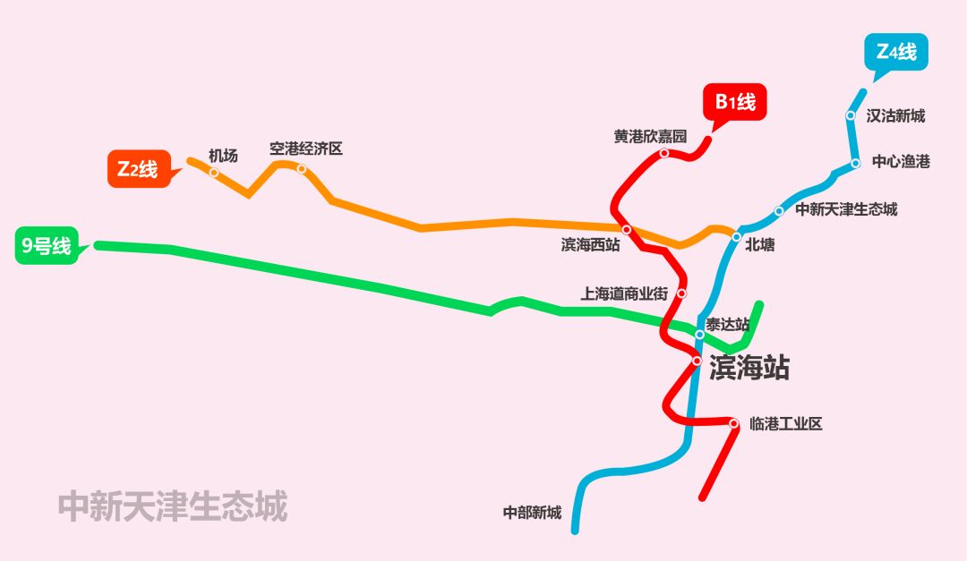 滨海z2线经过路线图图片