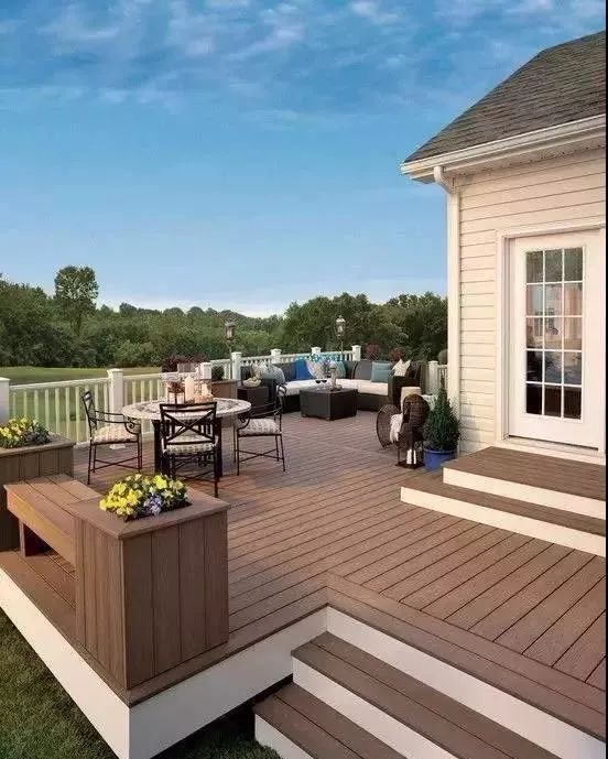 别墅庭院设计精选 | 40款 · 小清新的木平台【御梵景观】