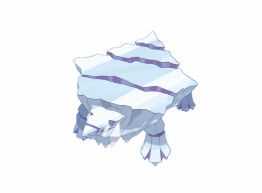 宝可梦图鉴713就像是由冰制成的航空母舰冰岩怪