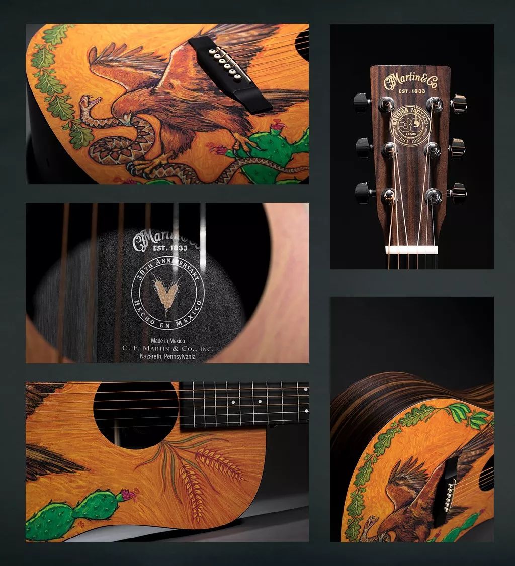 好礼甄选马丁墨西哥产纪念款吉他