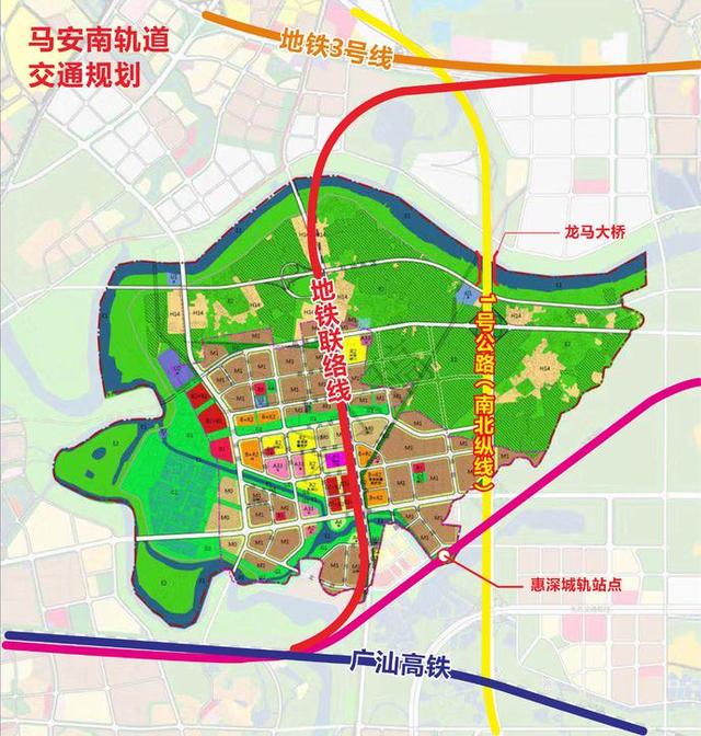 惠州四环路马安规划图图片