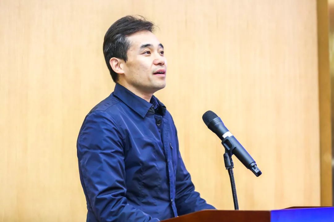 广东金融高新区管委会副主任,南海区副区长乔吉飞致辞同在专题学习