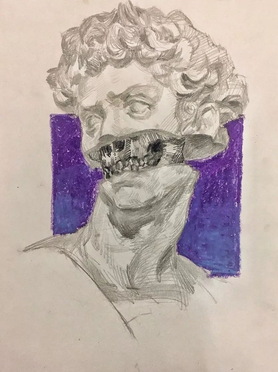 19视传素描习作汇报(一)创意素描变体练习