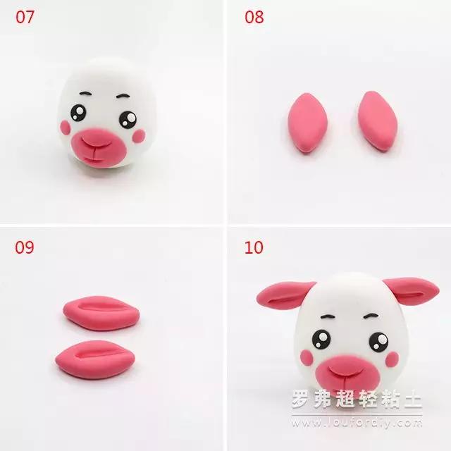 罗弗超轻粘土教程 — 动物系列之小羊制作图解教程