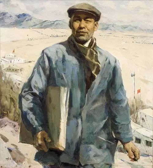 参军 110*140 油画 王式廓 1941年在延安"鲁艺" 前排左一为王式廓