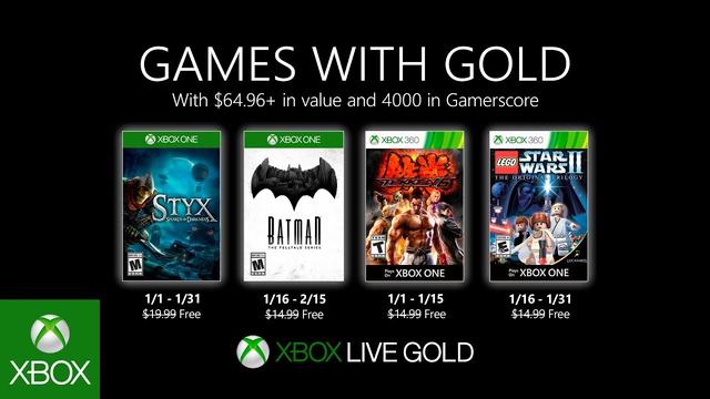 Xbox金会员1月送4款游戏冥河蝙蝠侠铁拳6乐高星战