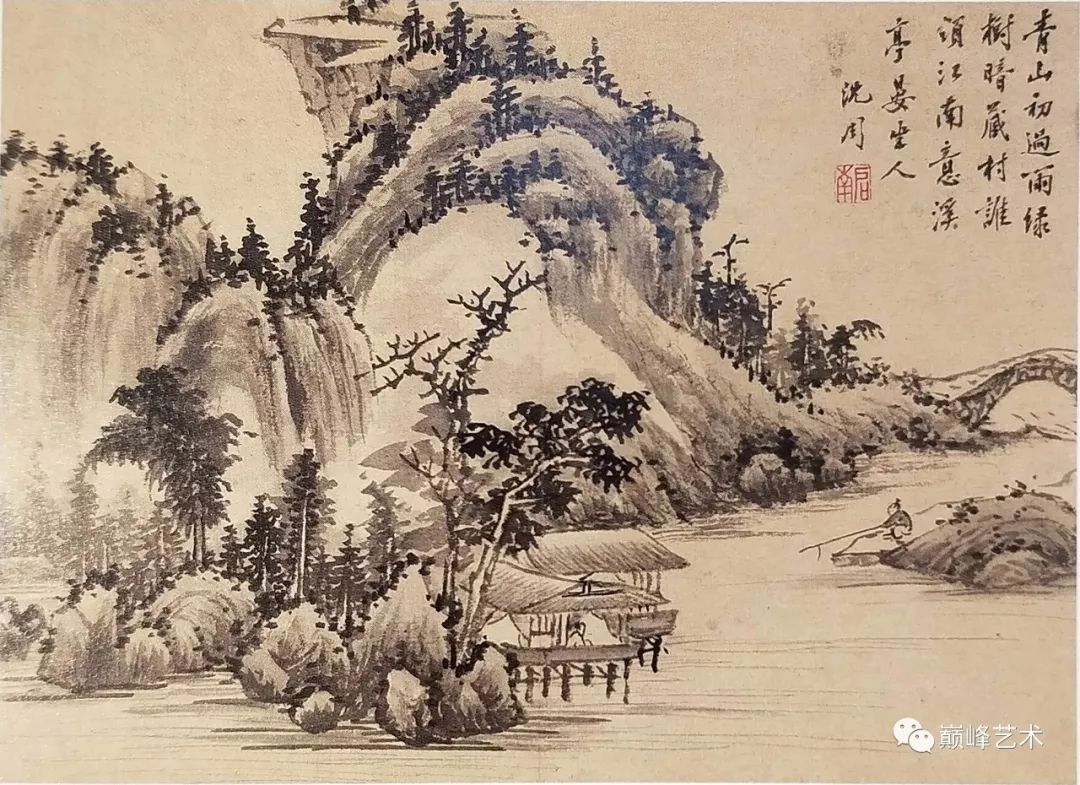 冬至赏沈周山水作品