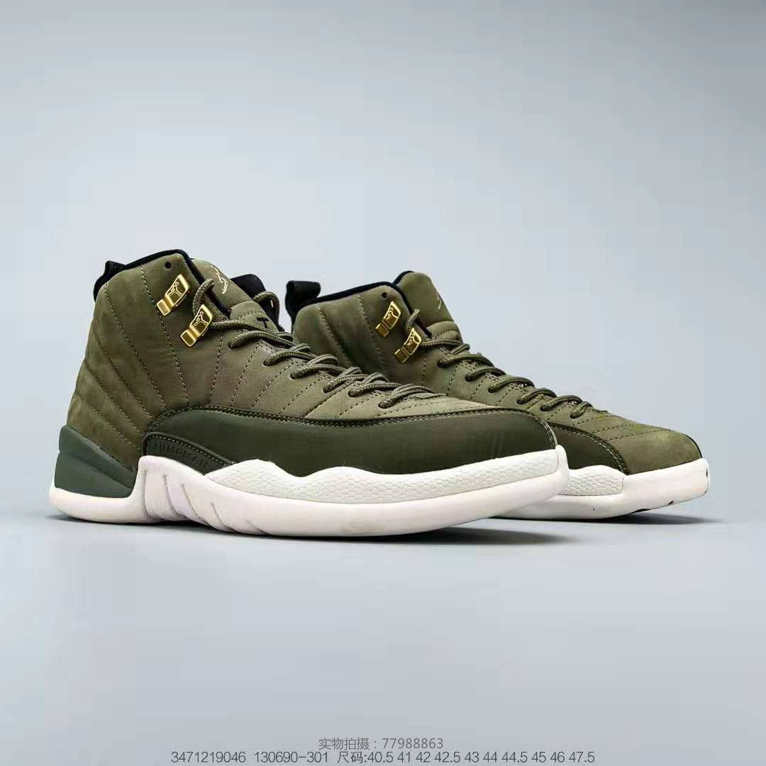 aj12大金扣 橄榄绿色调 ,一双军事硬朗风格的球鞋,一代人的青春梦!