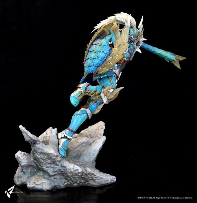 模玩资讯kinetiquettes新品怪物猎人雷狼龙电力套装雕像