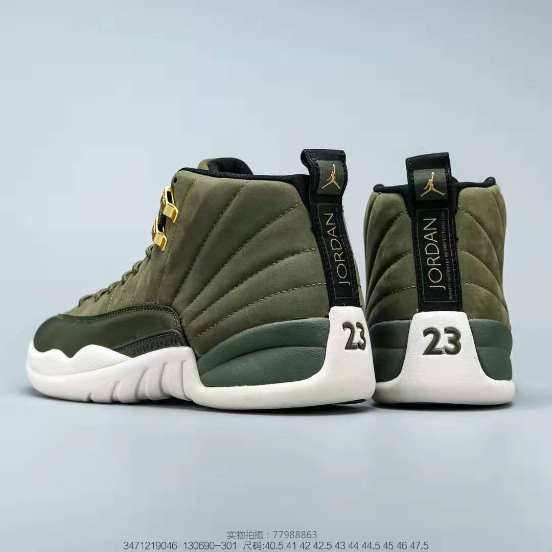 aj12大金扣 橄榄绿色调,一双军事硬朗风格的球鞋,一代人的青春梦!