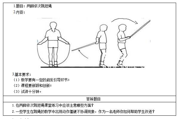 小学生跳绳姿势分解图图片