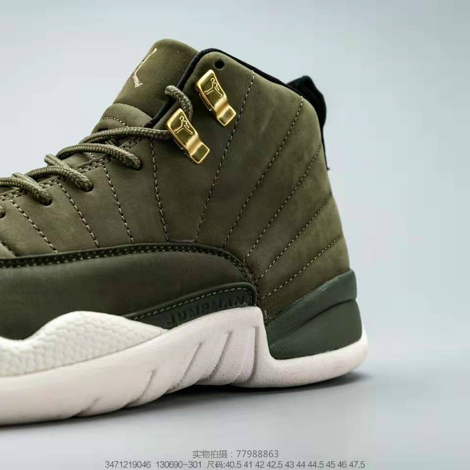 aj12大金扣 橄榄绿色调 ,一双军事硬朗风格的球鞋,一代人的青春梦!