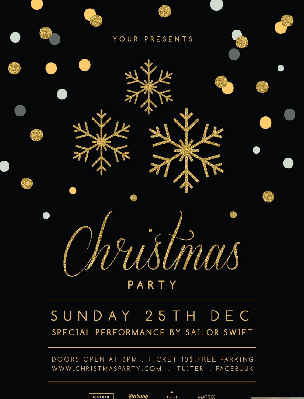 黑金新年圣诞节贺卡素材 圣诞主题的背景图片psd分层ps模板素材_节日