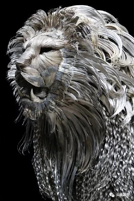 超震撼金属片焊接雕塑狮王aslan