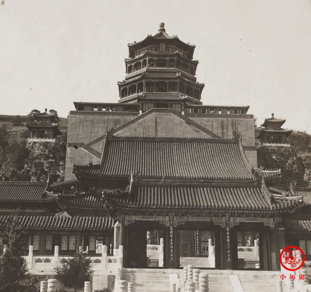清末老照片:百年前颐和园实景,慈禧太后最喜欢住这里