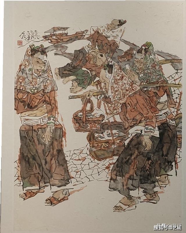 艺术家福建省画院原院长郭东健最近展出的作品