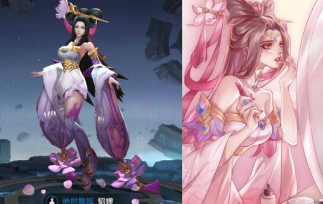 王者荣耀:玩家手绘的4位女英雄,貂蝉太美;阿离呆萌;花木兰依旧霸气