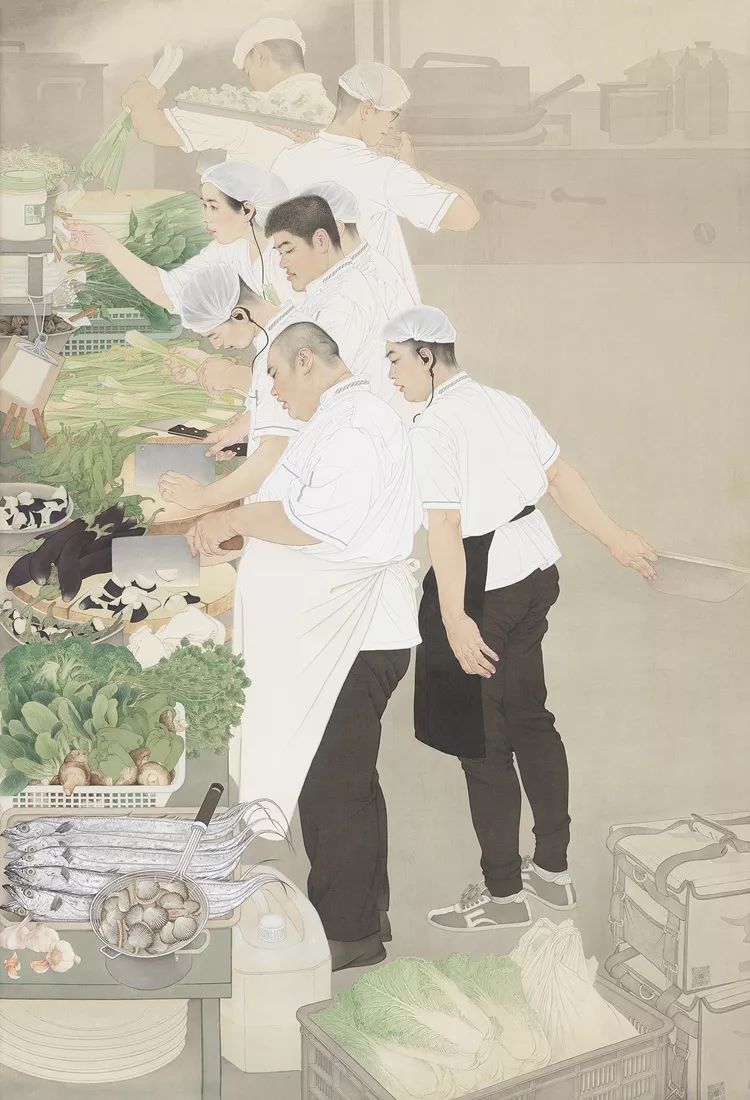 山东 油画李小军 《折山入梦》 广东 漆画李烜峰 《八女投江》 吉林