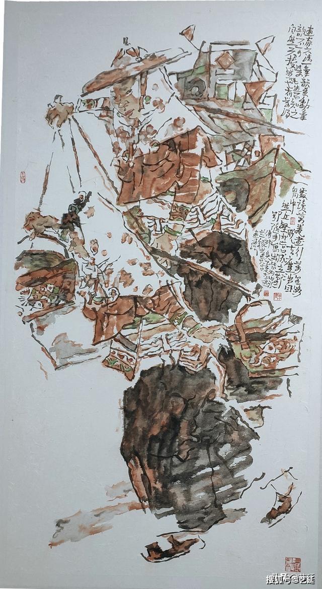 艺术家福建省画院原院长郭东健最近展出的作品