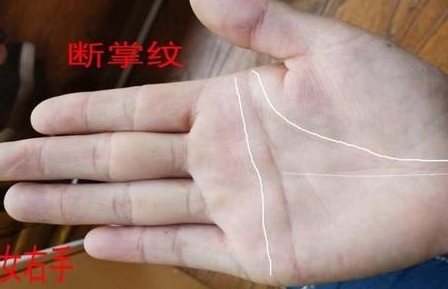 男人断掌手相代表着什么样的运势?