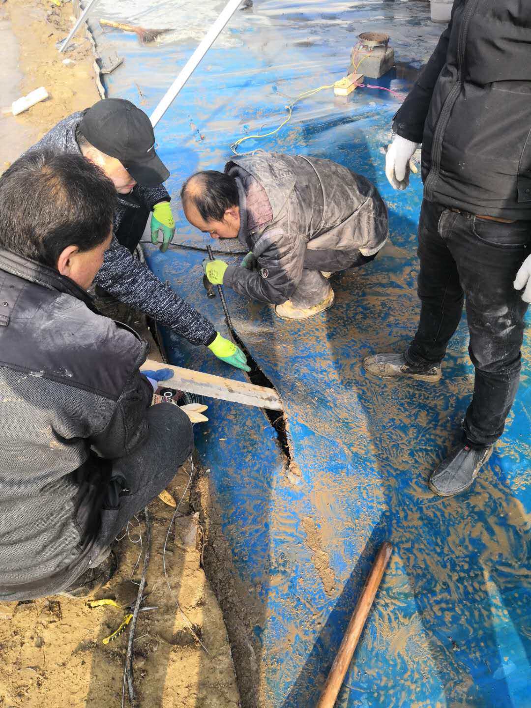 橡胶坝修补,橡胶坝_大山谷图库