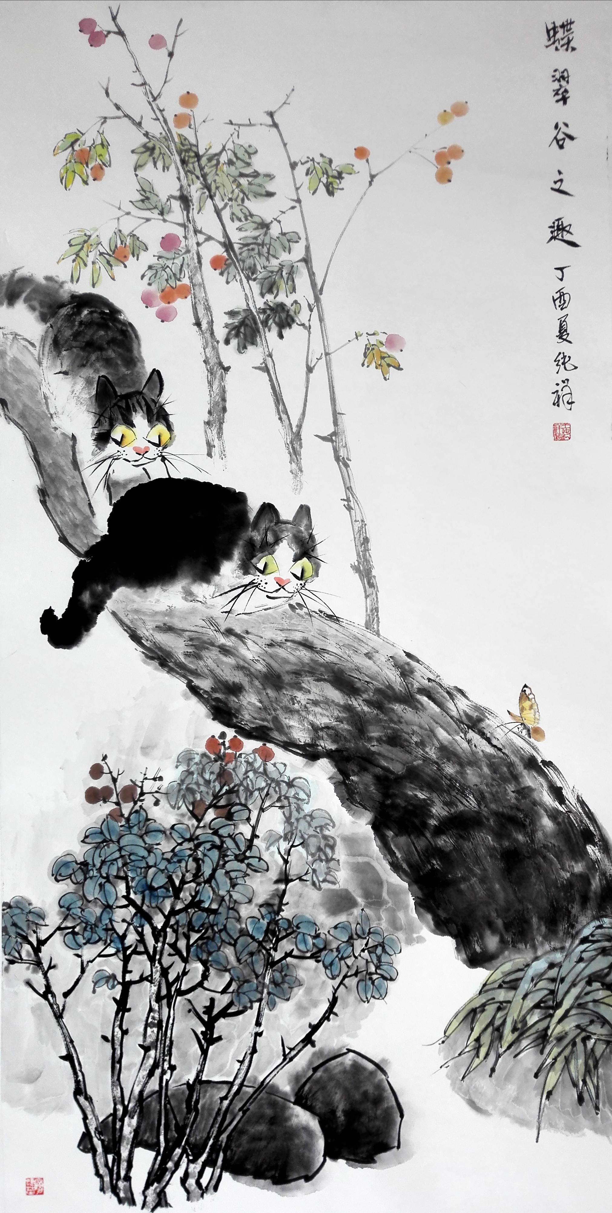 当代国画家:猫翁—王纯祥,写意猫画作欣赏