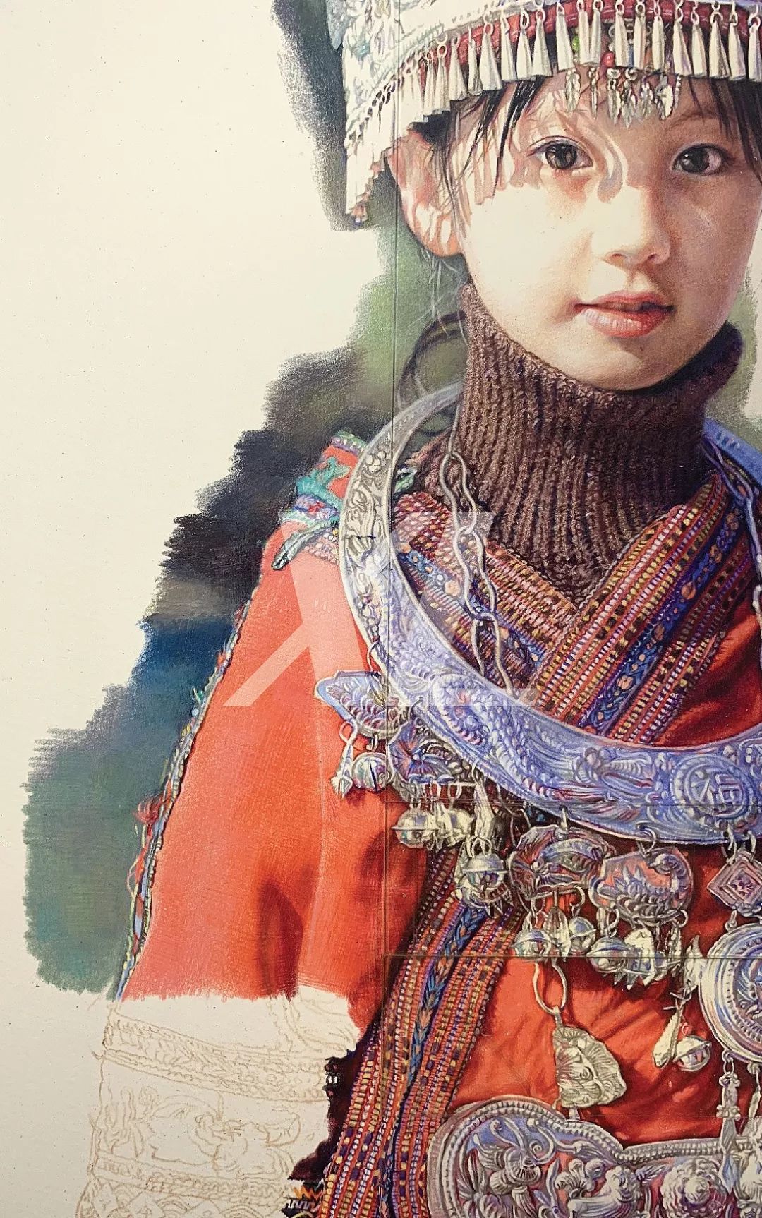 祥雷彩铅美女惊艳大半个中国每一根线条都能看到他的深厚功底