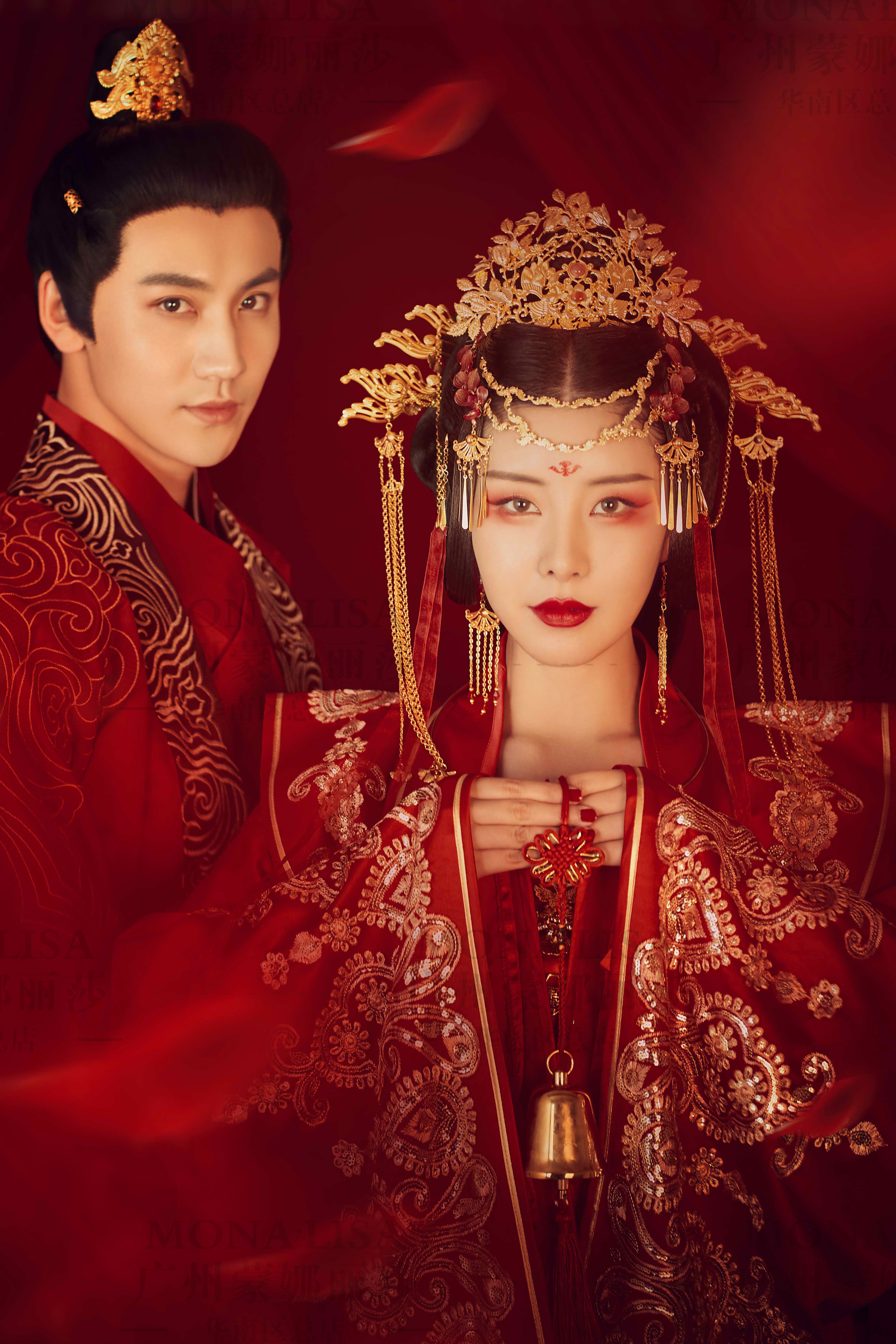 中式古风仪式感婚纱照醉婚宴,闹洞房