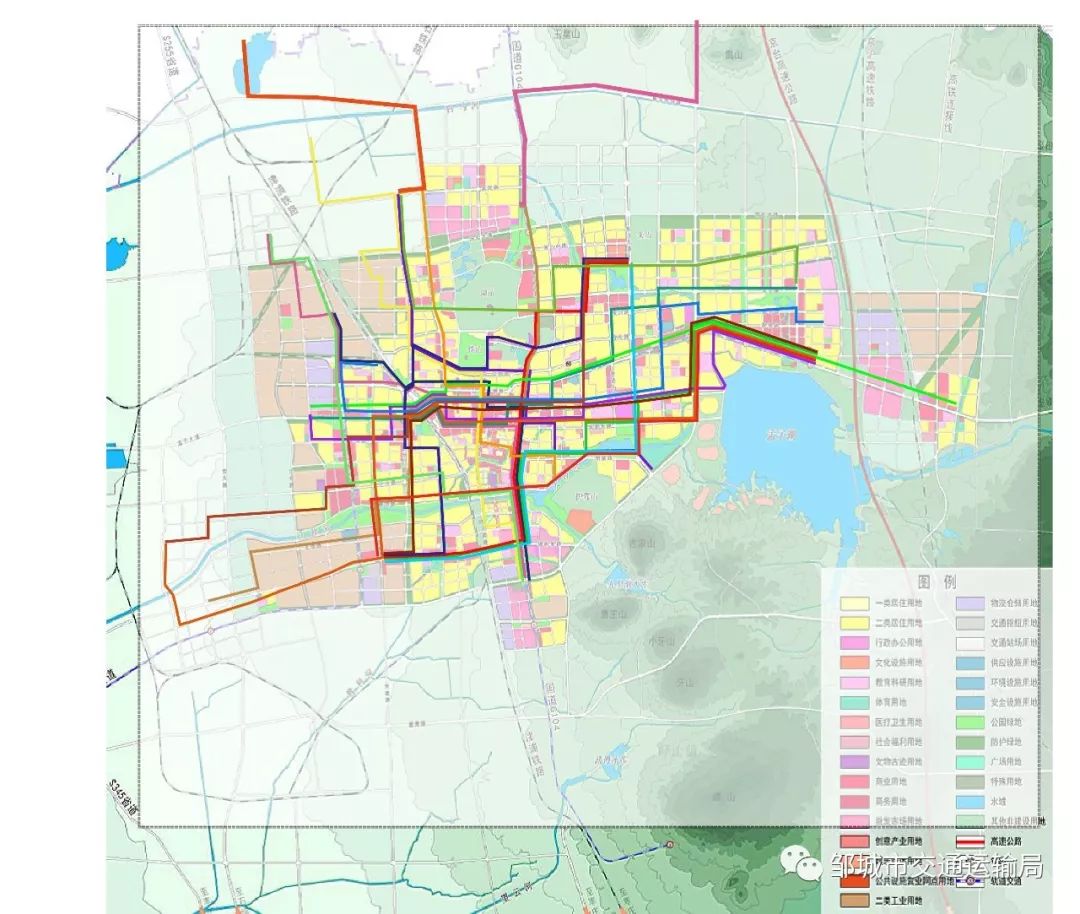 山东邹城市公交线路图图片