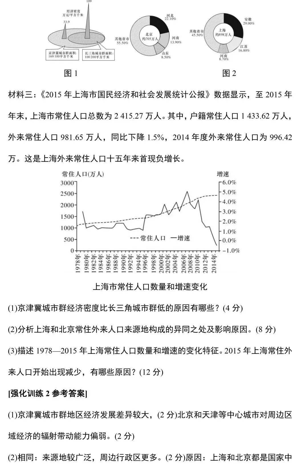 专题总结 高考地理万能模版和常考12大题型 含例题 语言