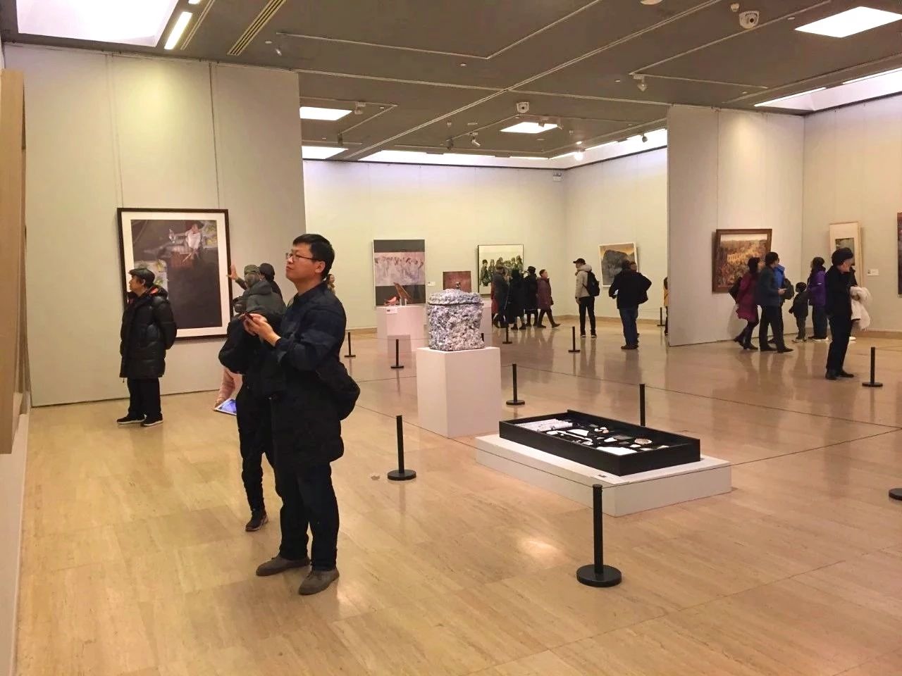 现场第十三届全国美术作品展览进京展开幕式暨第三届中国美术奖颁奖式