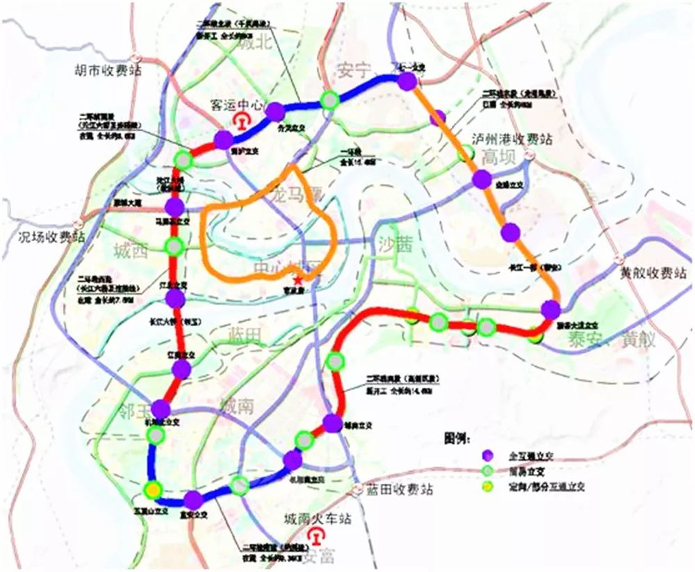 预留轨道交通丨全长52公里的泸州二环路全线开建