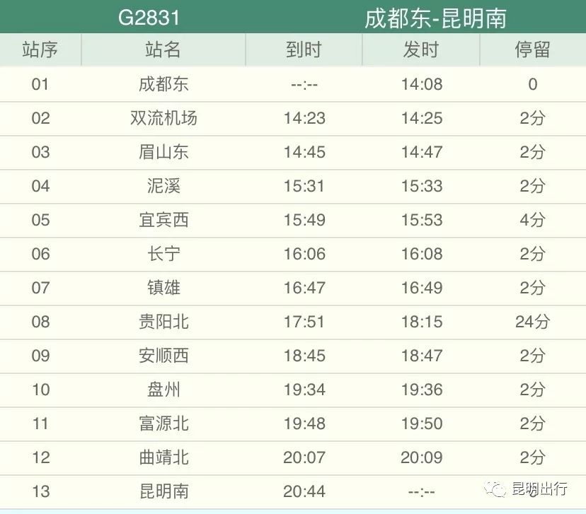 G2801高铁运行图图片