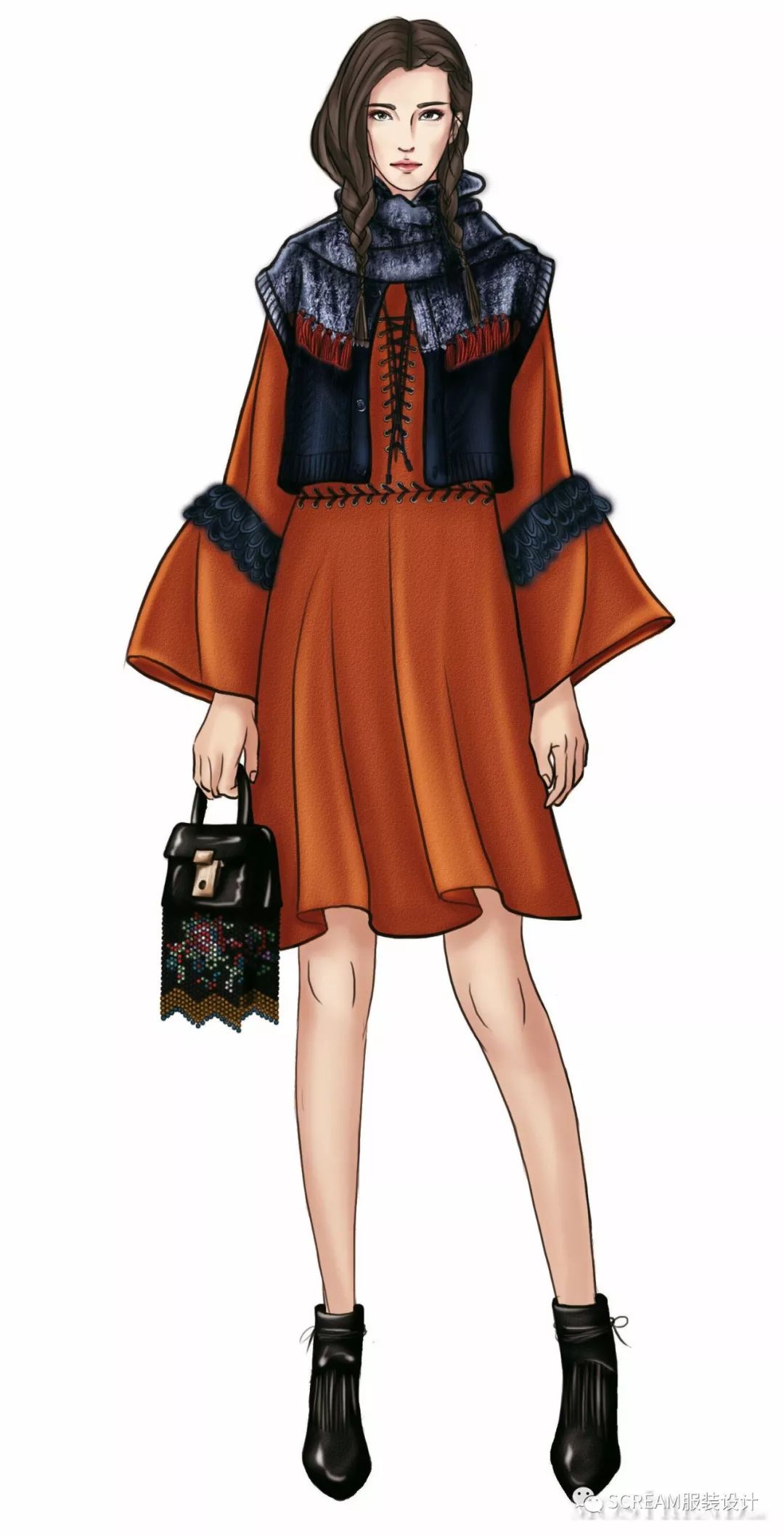 80例服装效果图赏析(电脑软件版)