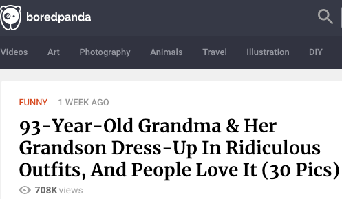27岁孙子和93岁奶奶拍了一组合照，圈粉1300万！网友：奶奶太酷，孙子好暖……_罗斯