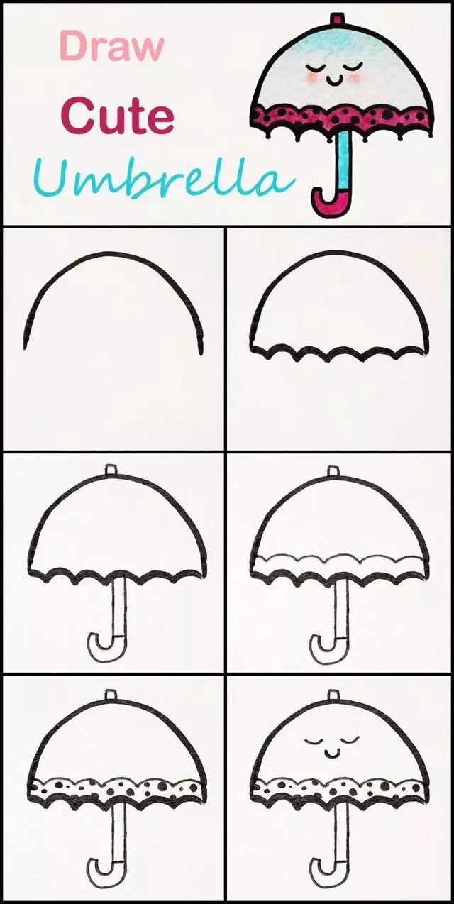 初学者简笔画小教程分分钟就能学会这样画百看不厌