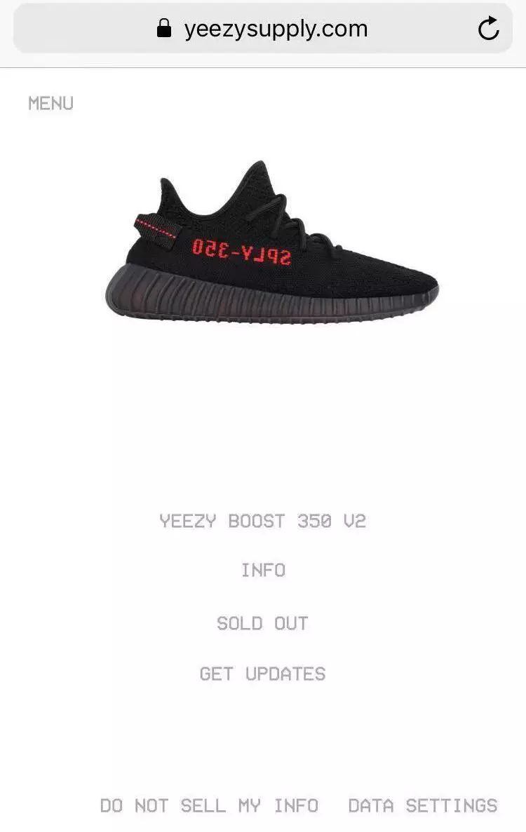 yeezy350白斑馬今日補貨黑紅字已確認補貨