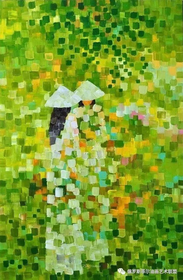 这画风太惊艳了越南画家阮奎坦绘画作品赏析