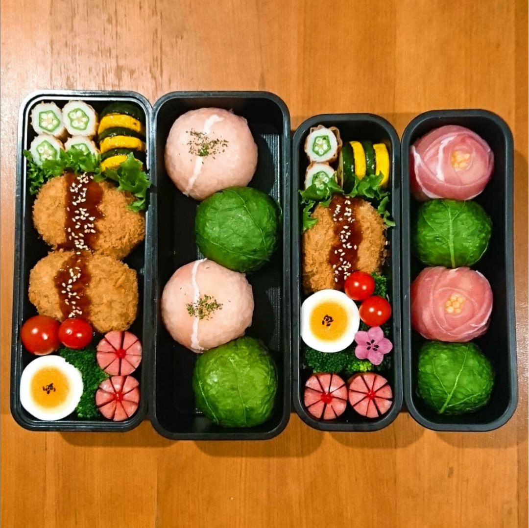 日本一对兄妹的便当吸引了4万人围观强迫症表示极度舒适