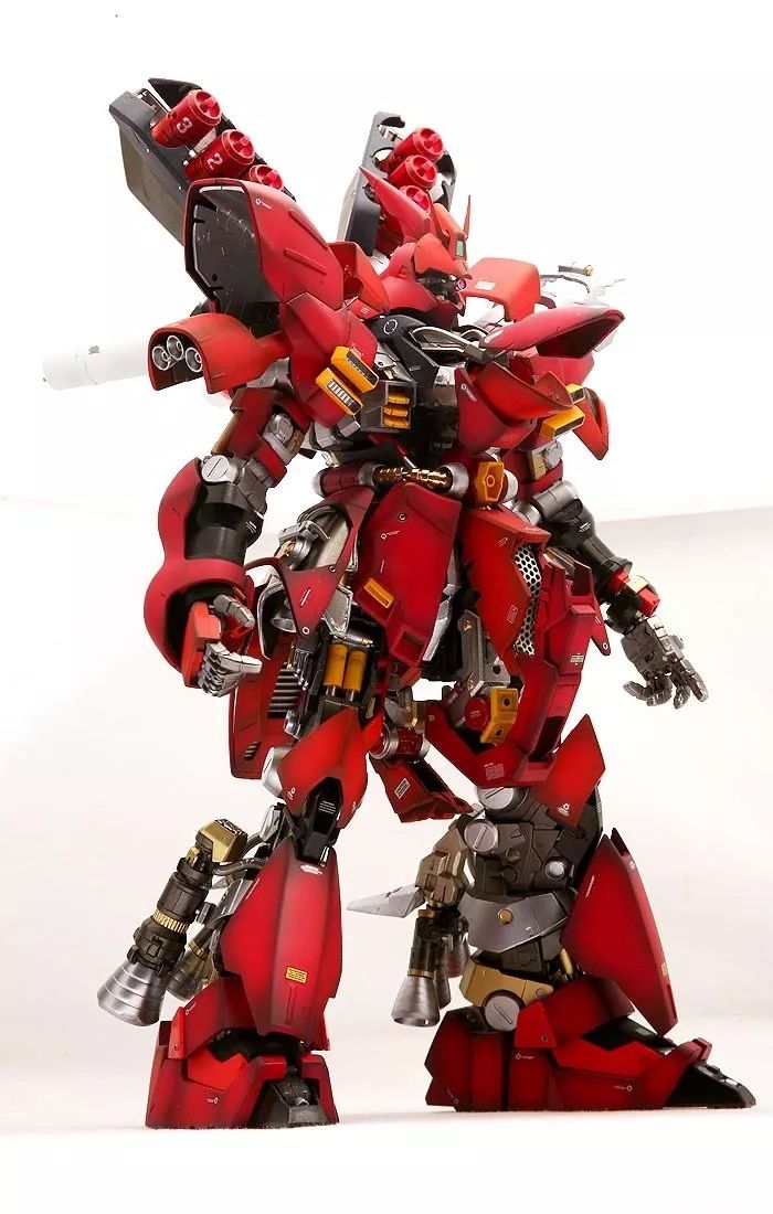 今天它又来了,没错就是红色的沙扎比,这款机体不用多说,大家应该都