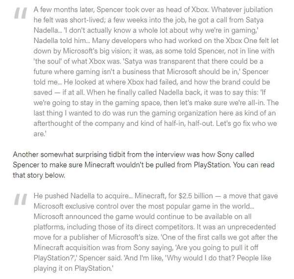 微软CEO曾质疑游戏业务Xbox大佬成功说服他全力压注_Spencer