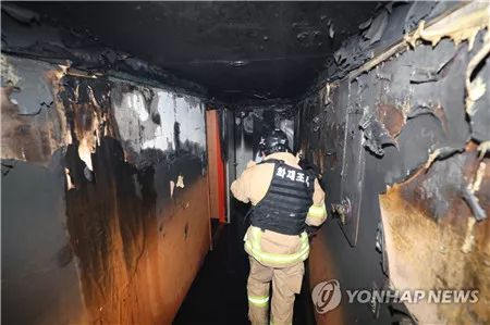 韩国光州一汽车旅馆发生火灾已致2死31伤
