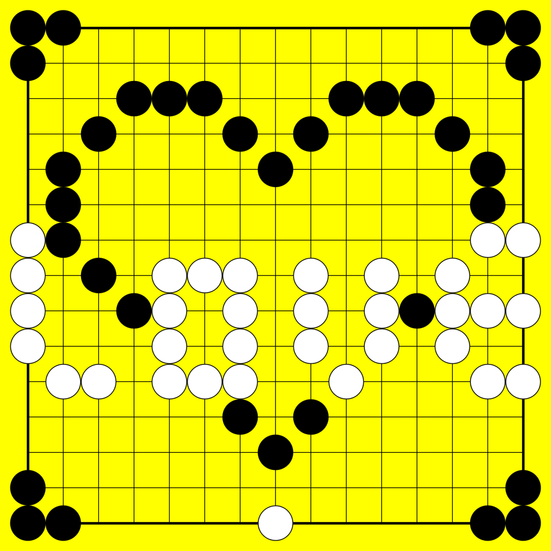 围棋创意摆棋图案_儿歌
