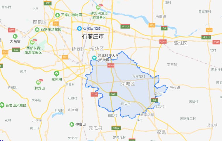 栾城区村庄地图图片