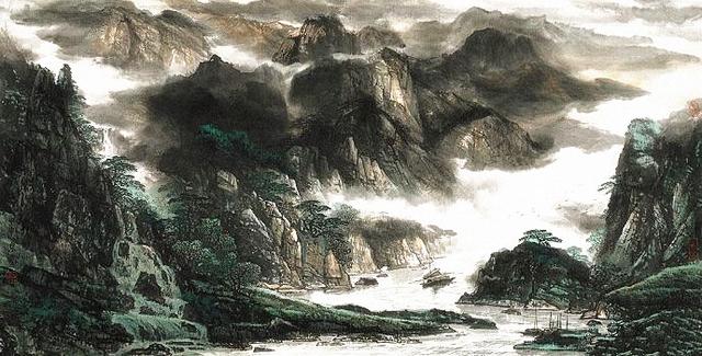 雄浑苍劲 -- 郜宗远水墨山水画 (下)_作品