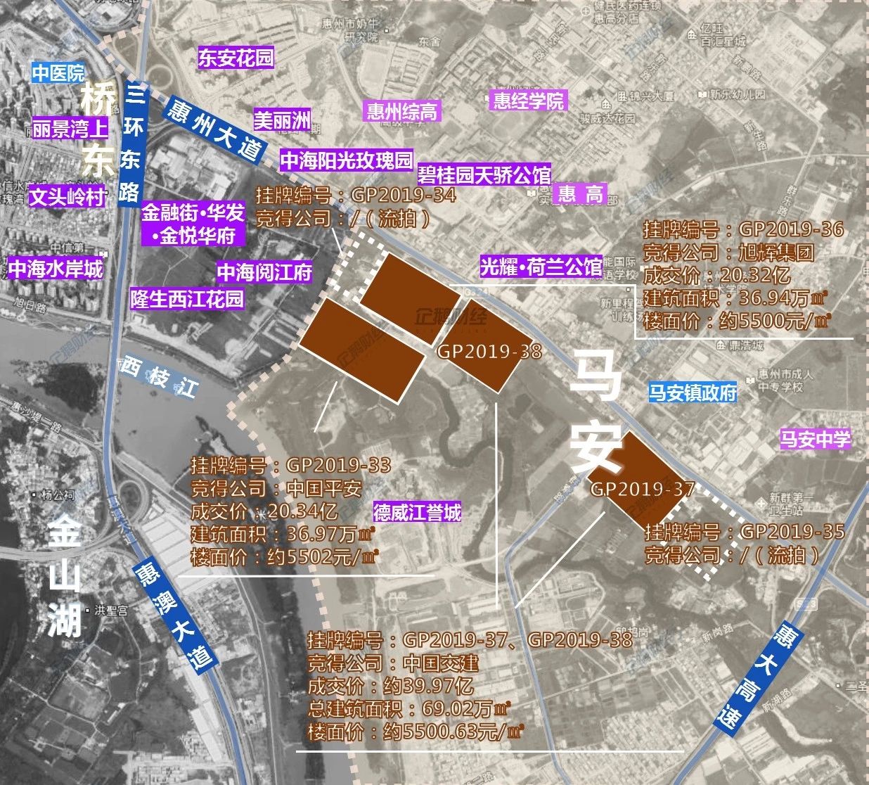 惠州四环路马安规划图图片