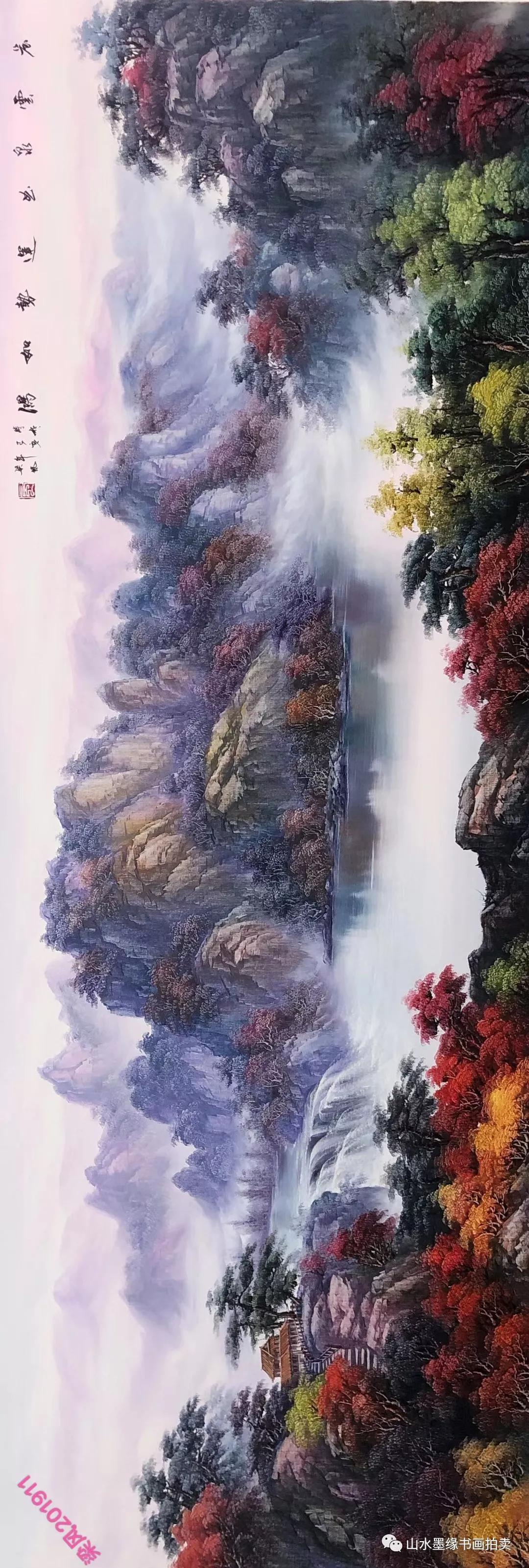 2000年开始创作中西结合风格山水风景作品.